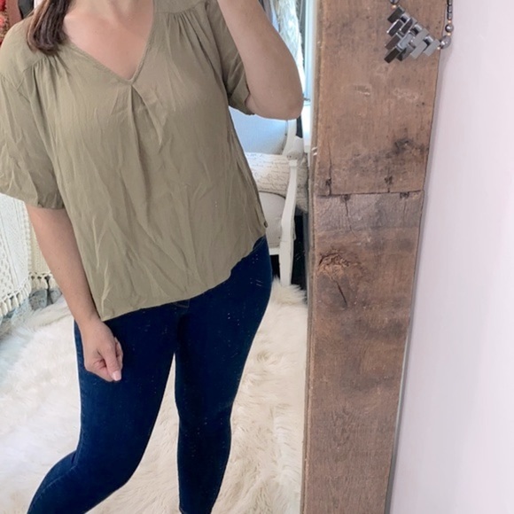 Anna Glover x H&M collaboration green top size 8 - Picture 1 of 4